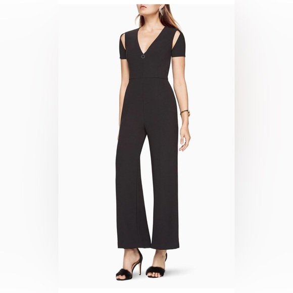 NWT, BCBG Johnny Cut Out Jumpsuit, Black, size S - Picture 2 of 8